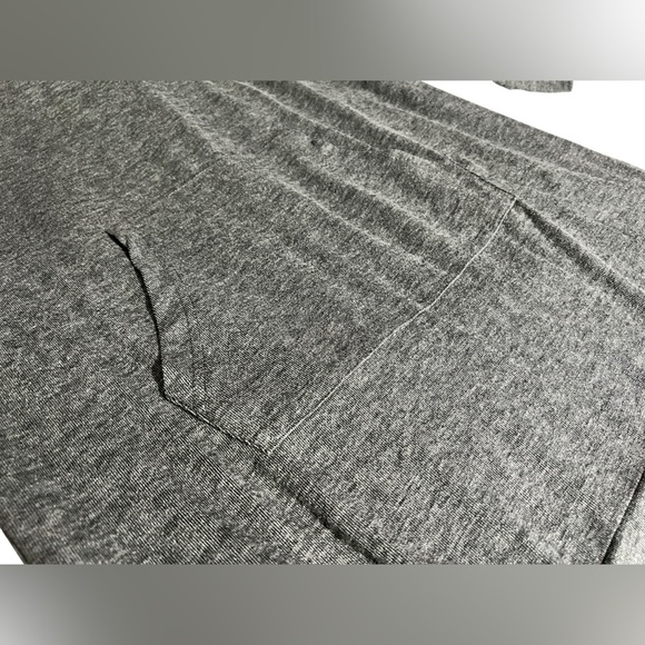 Casual and Lightweight Gray Hooded Sweatshirt Dress, size XL - Picture 8 of 15